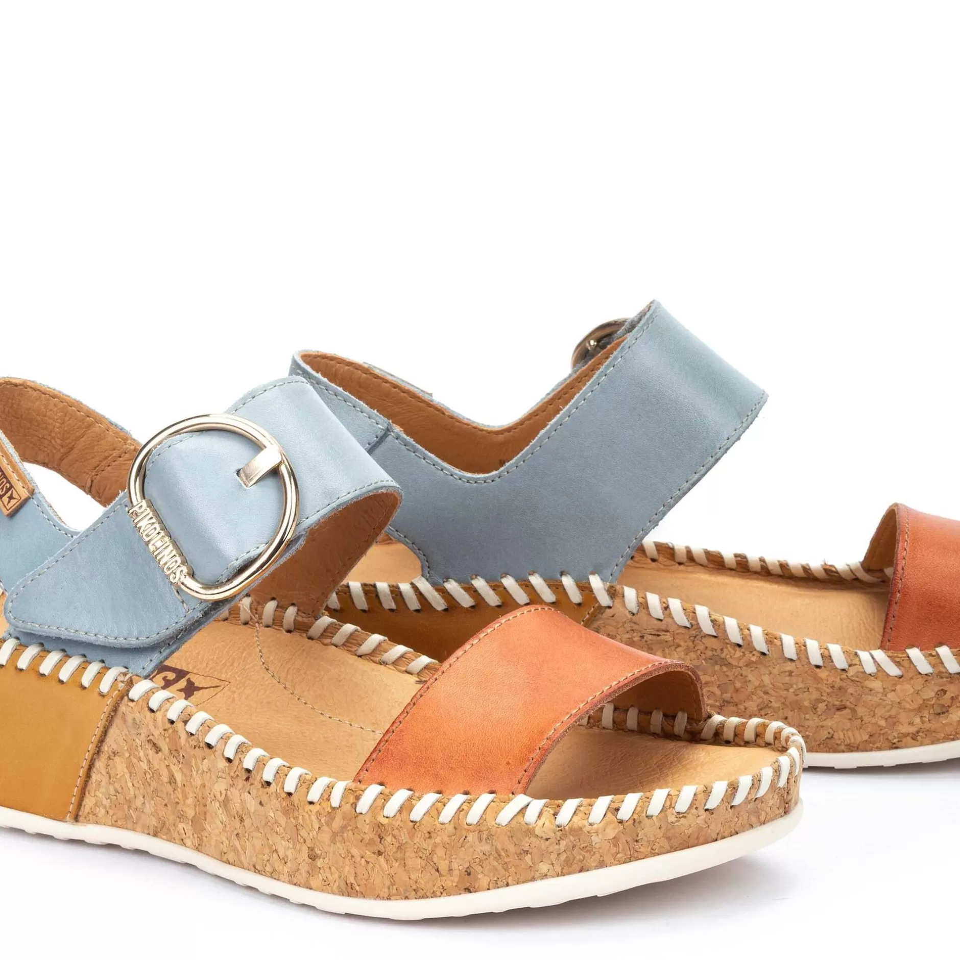 Cuñas Y Plataformas*Pikolinos Marina | Sandalia De Mujer Con Plataforma Multicolor