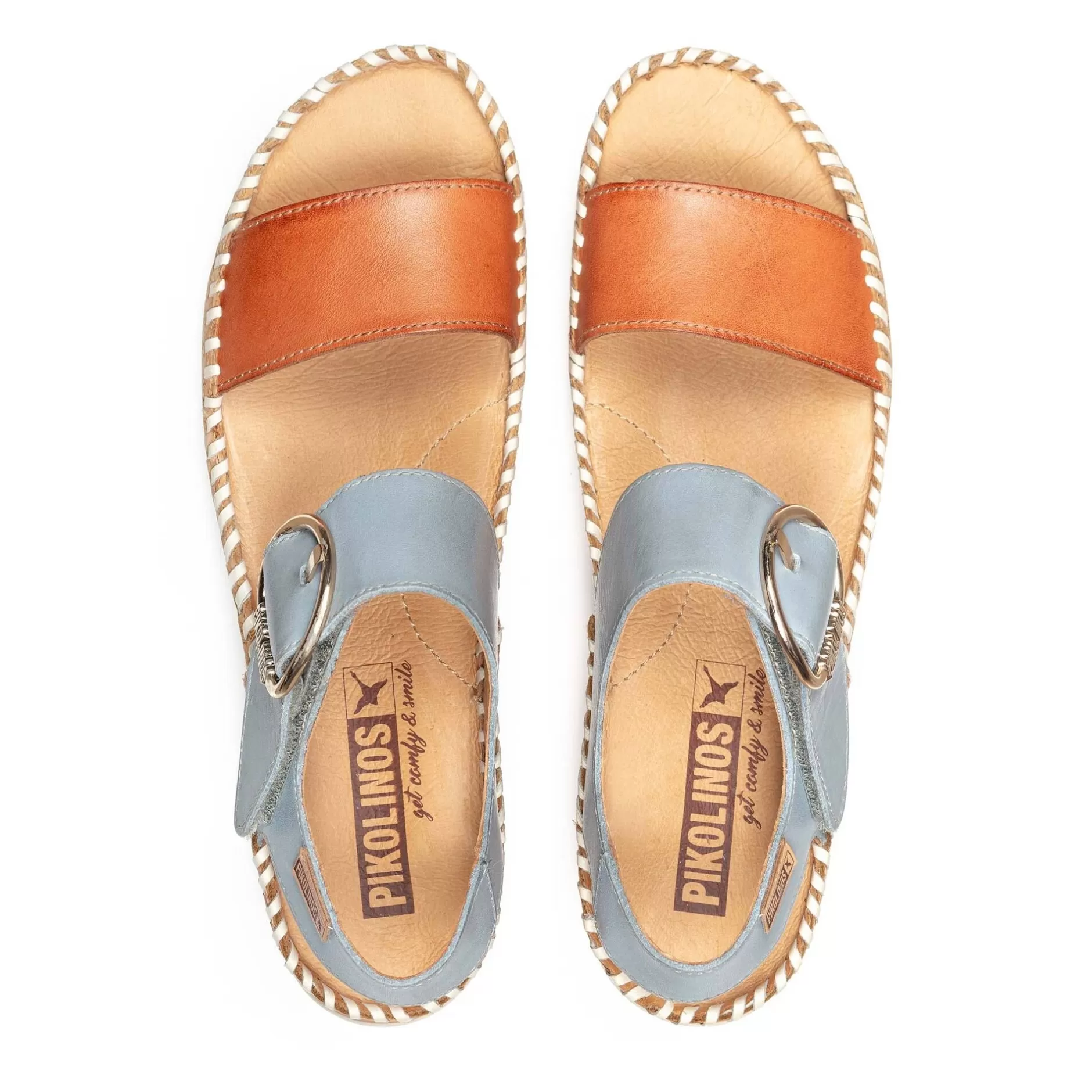 Cuñas Y Plataformas*Pikolinos Marina | Sandalia De Mujer Con Plataforma Multicolor